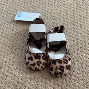 H&M Bow detail Leopard ballet flats
